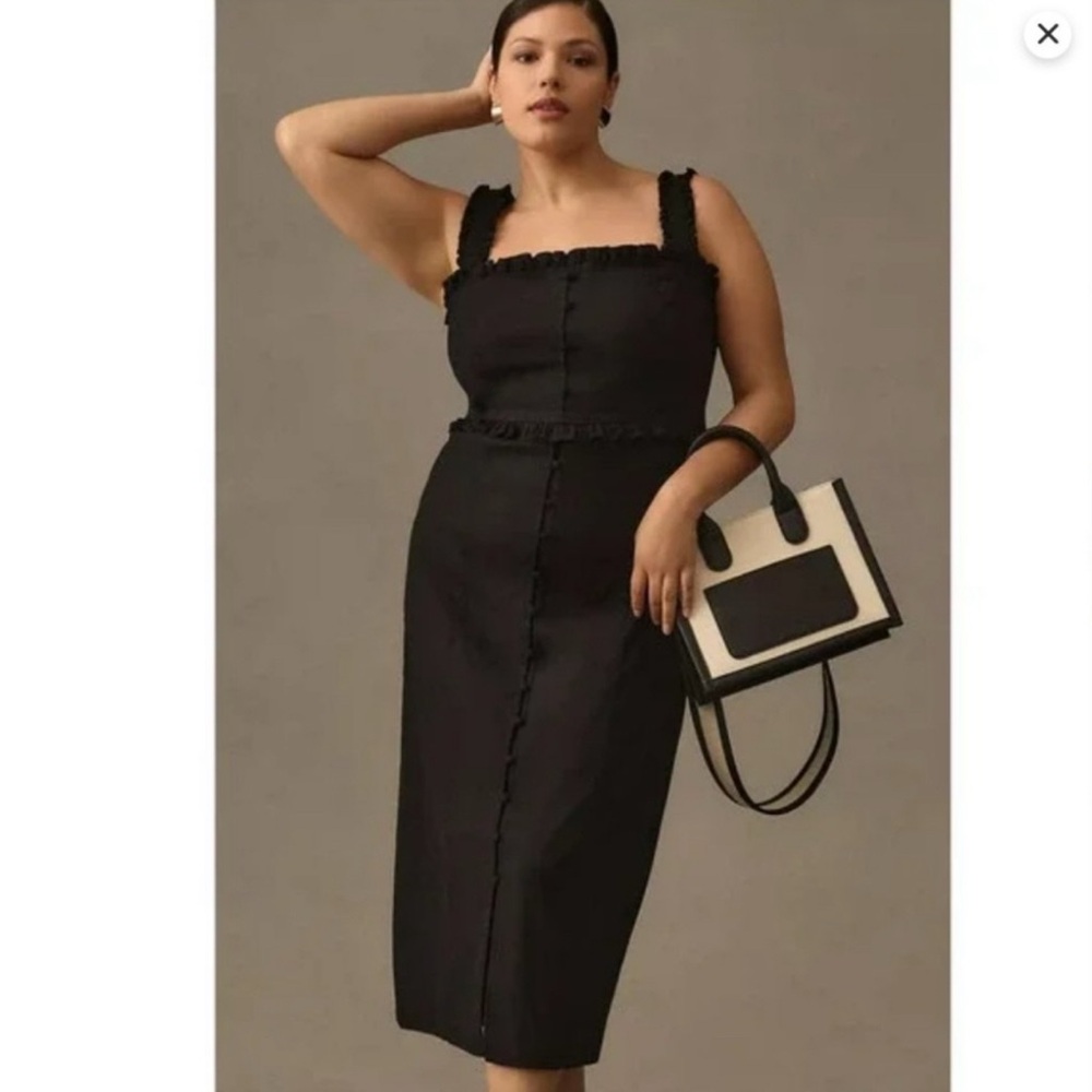 Anthropologie Elegant Black Dress (Plus)